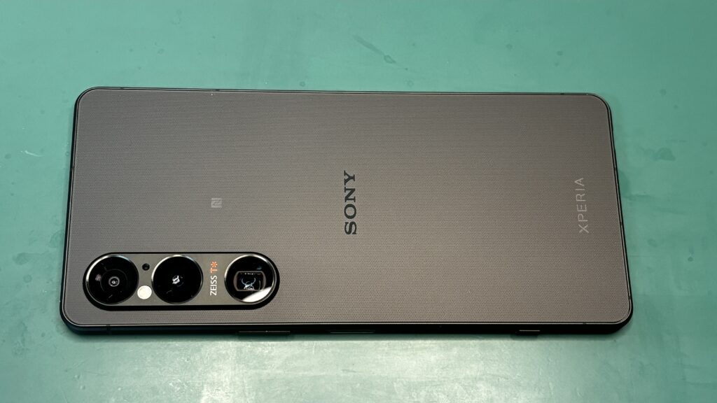 Xperia 1 VI ガラスコーティング後のマットな背面