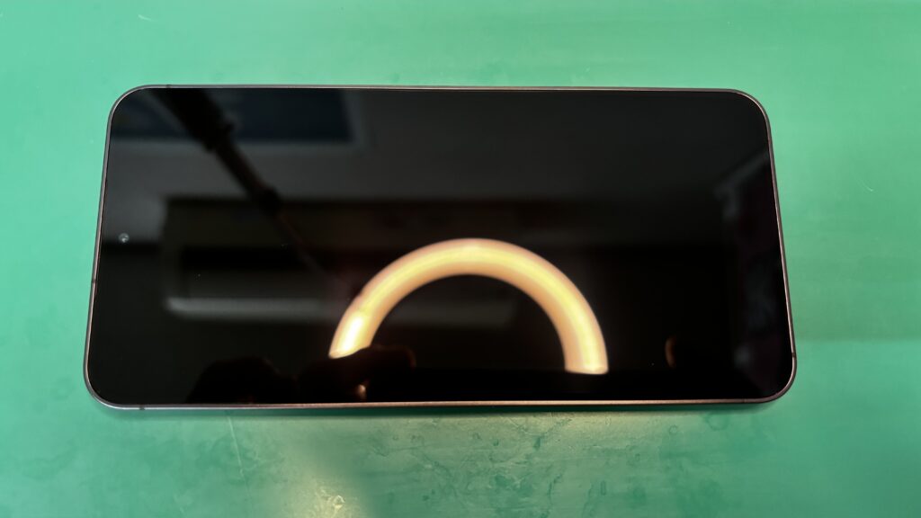 Galaxy S24 ガラスコーティング後の画面