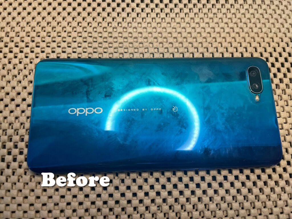 OPPO ガラスコーティング施工前