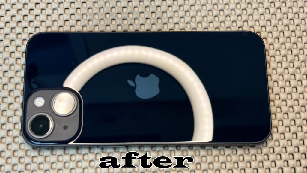 iPhone 14 ガラスコーティング後