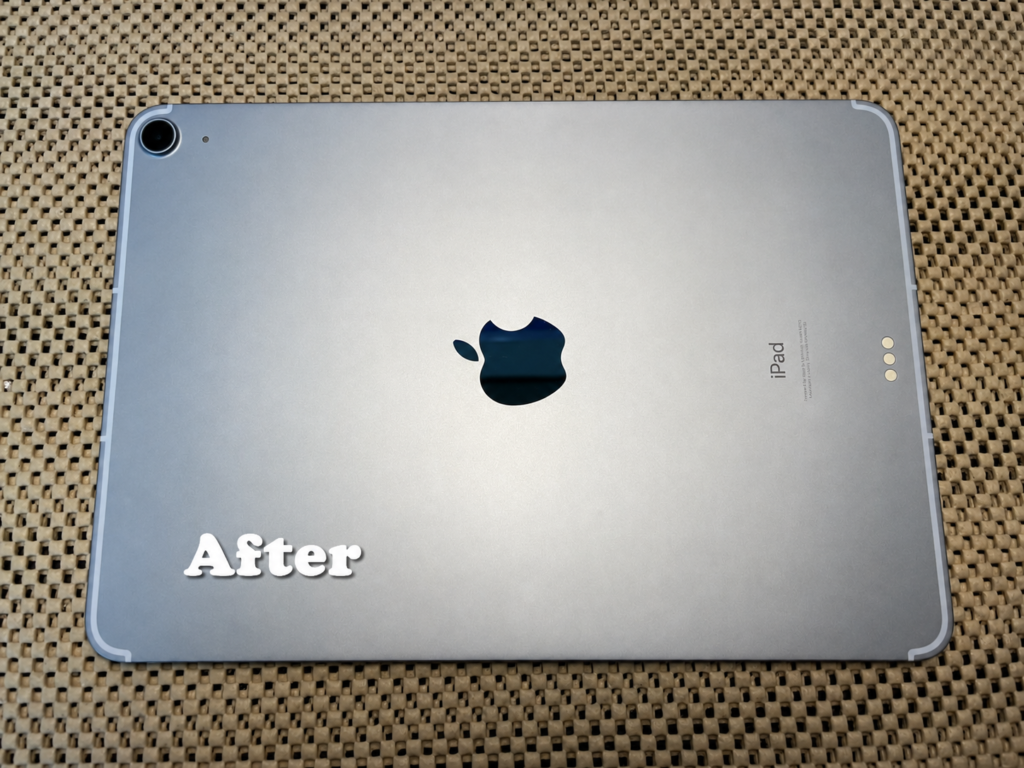 iPad施工後背面