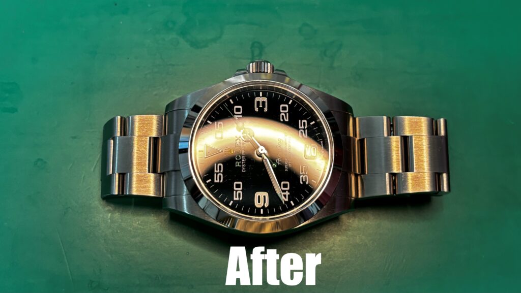 ROLEX エアキングのガラスコーティング施工例