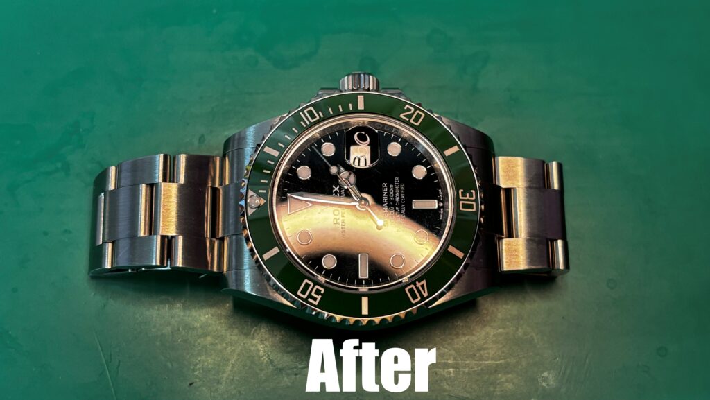 ROLEX サブマリーナのガラスコーティング施工例