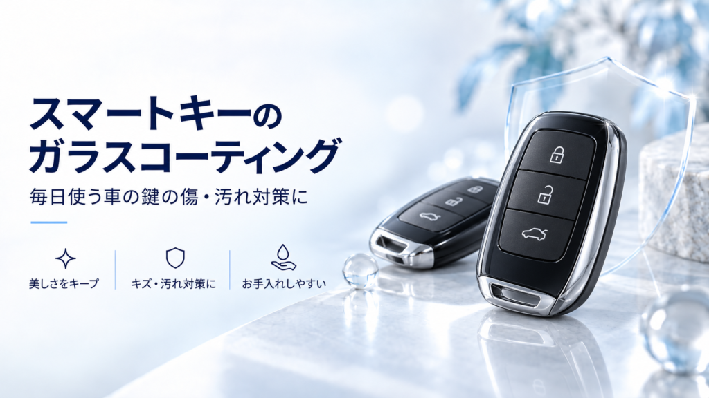 スマートキーのガラスコーティング